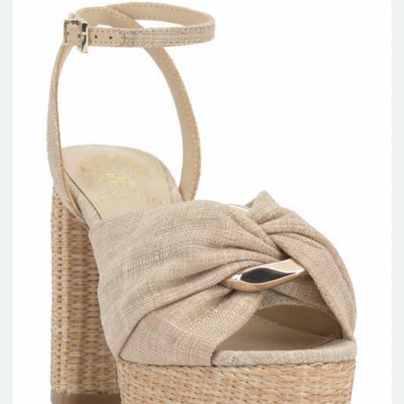 Vince Camuto Style Phebie Natural Platform Women's Sandal Sz 8. New In box - Picture 2 of 7